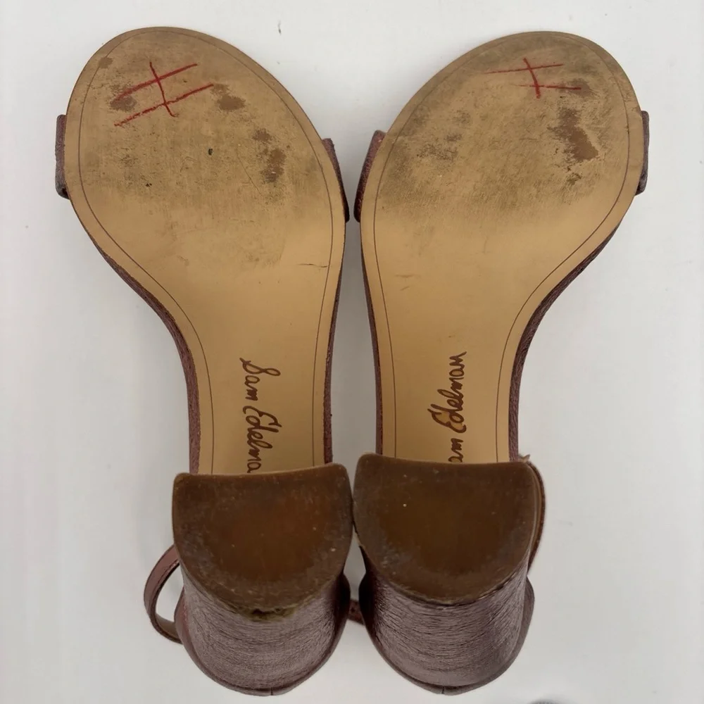 Sam Edelman Rose Gold‎ Block Heel Sandals